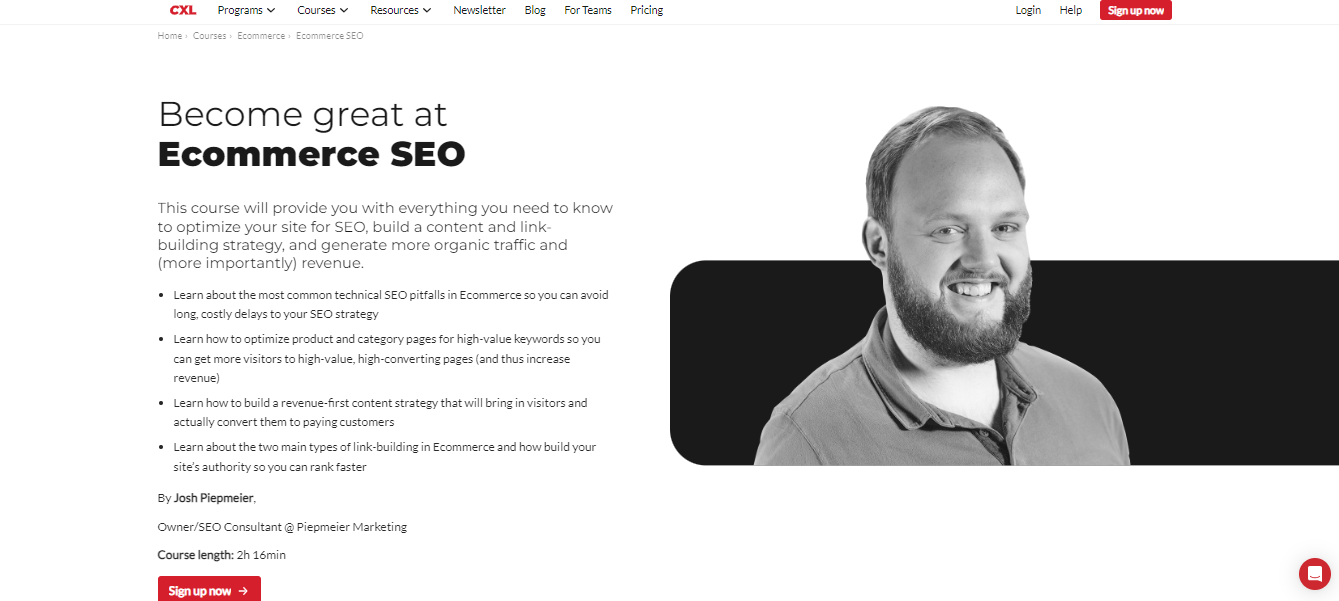 SEO-kurs for netthandel av CXL