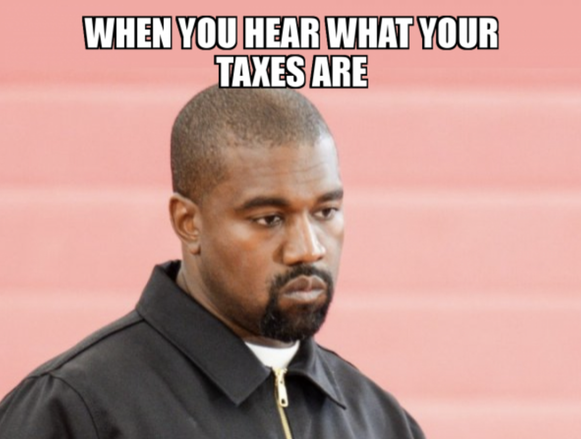 Kanye-meme når skattene skal betales