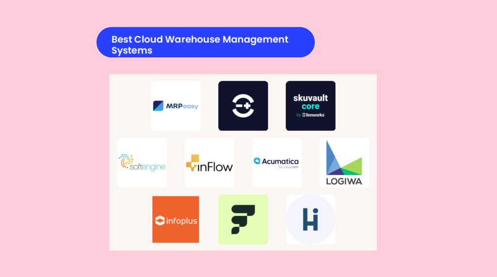 Bedste bedste cloudbaserede lagerstyringssystemer – logoer 77348