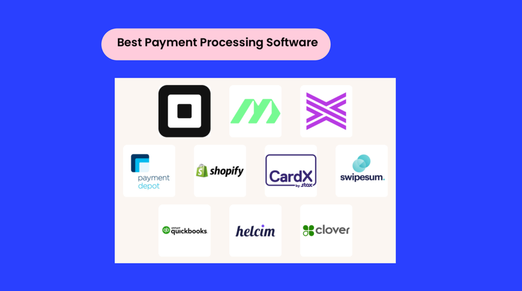 Logoer for den bedste betalingsbehandlingssoftware 07784