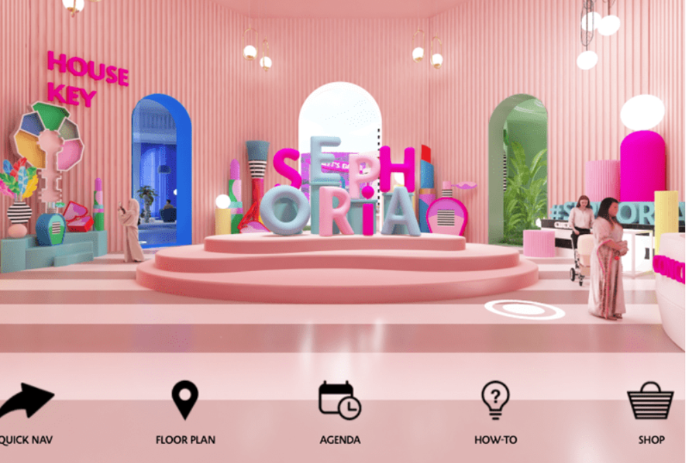 skærmbillede af Sephora-arrangement