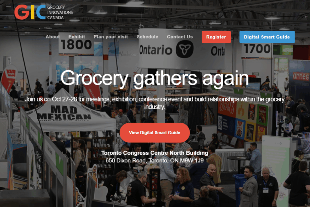 Nettside for Grocery Innovations Canada 2026