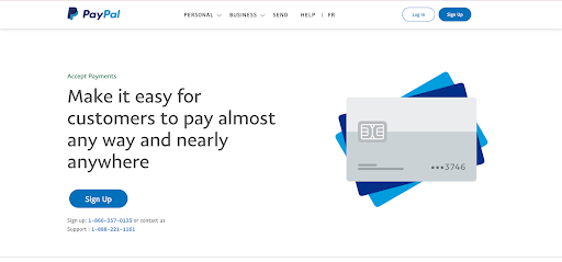 Skjermbilde av Paypal