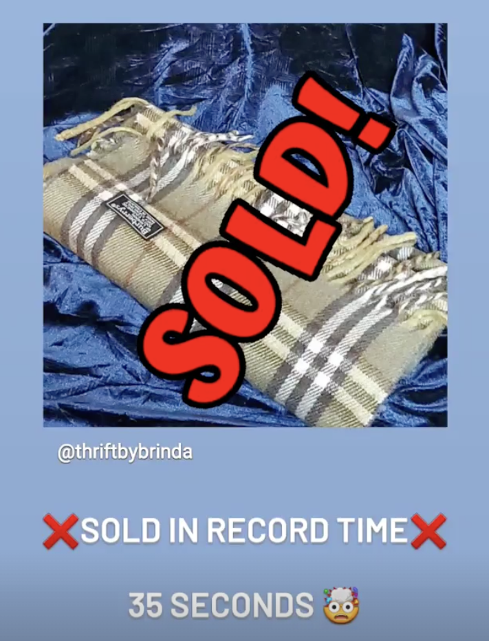 thriftbybrinda solgte ut på rekordtid
