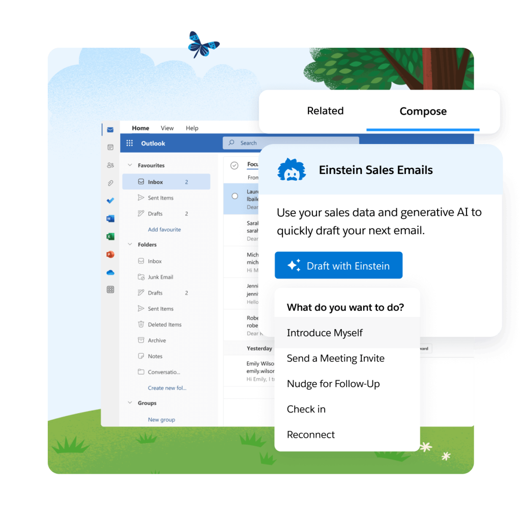 Salesforce CRM med AI og Einstein