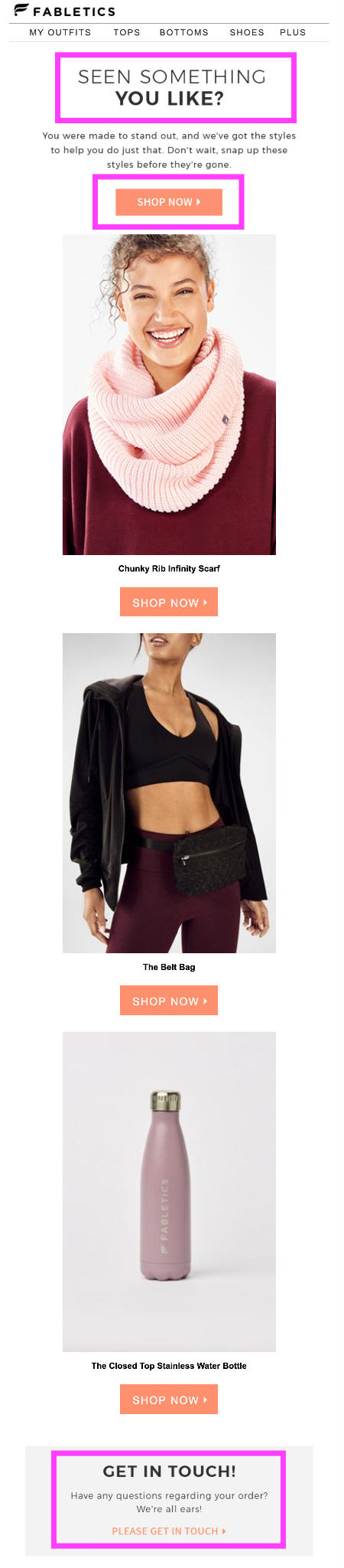 skærmbillede af fabletics