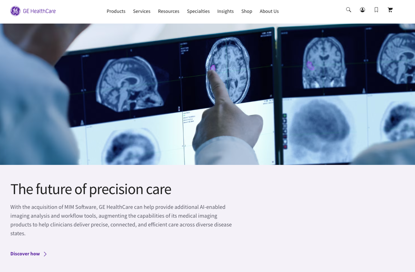 General Electric helsevesen B2B-netthandelssalg