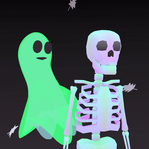 gif af hjemsøgt skelet