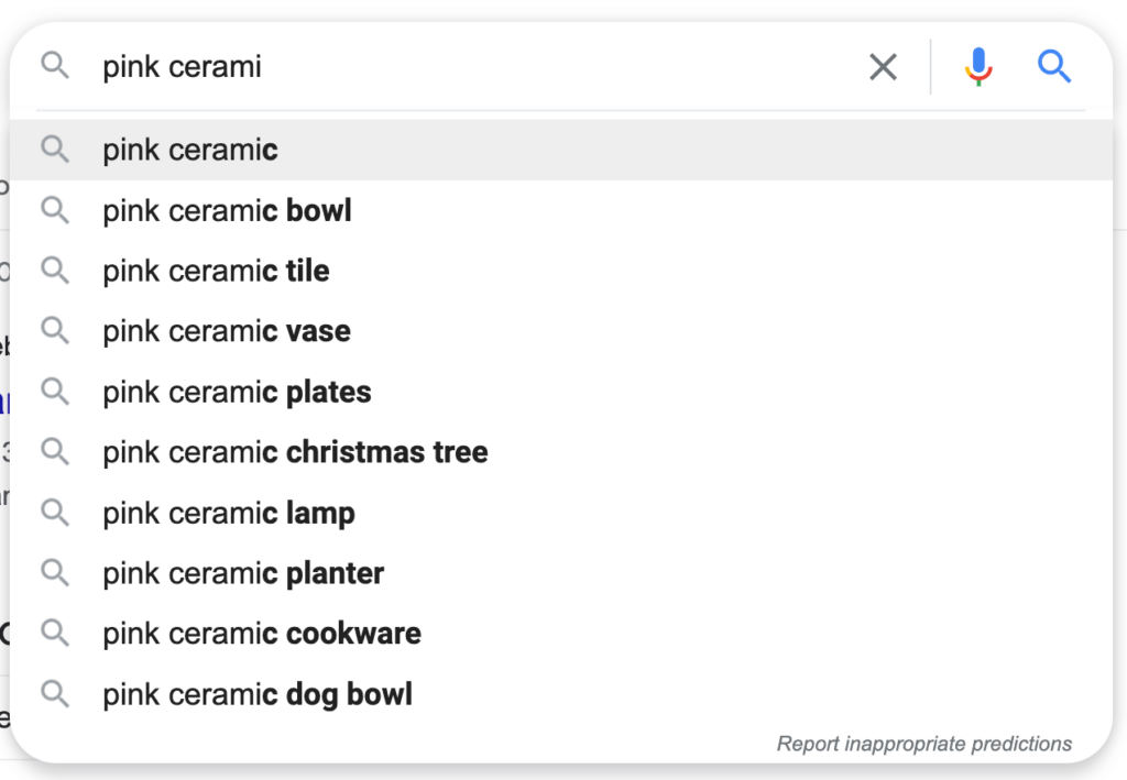 google search autocomplete screenshot