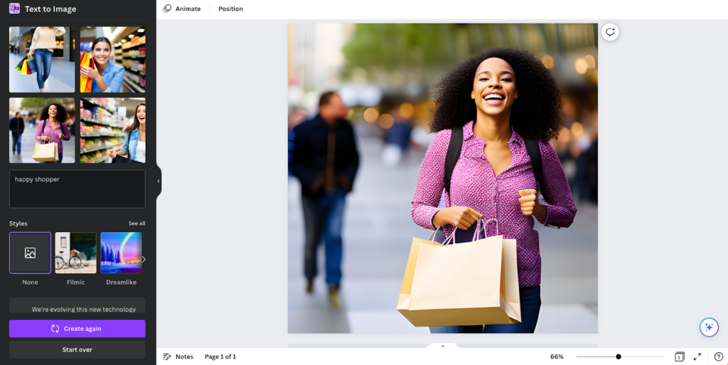 canva generated image screenshot