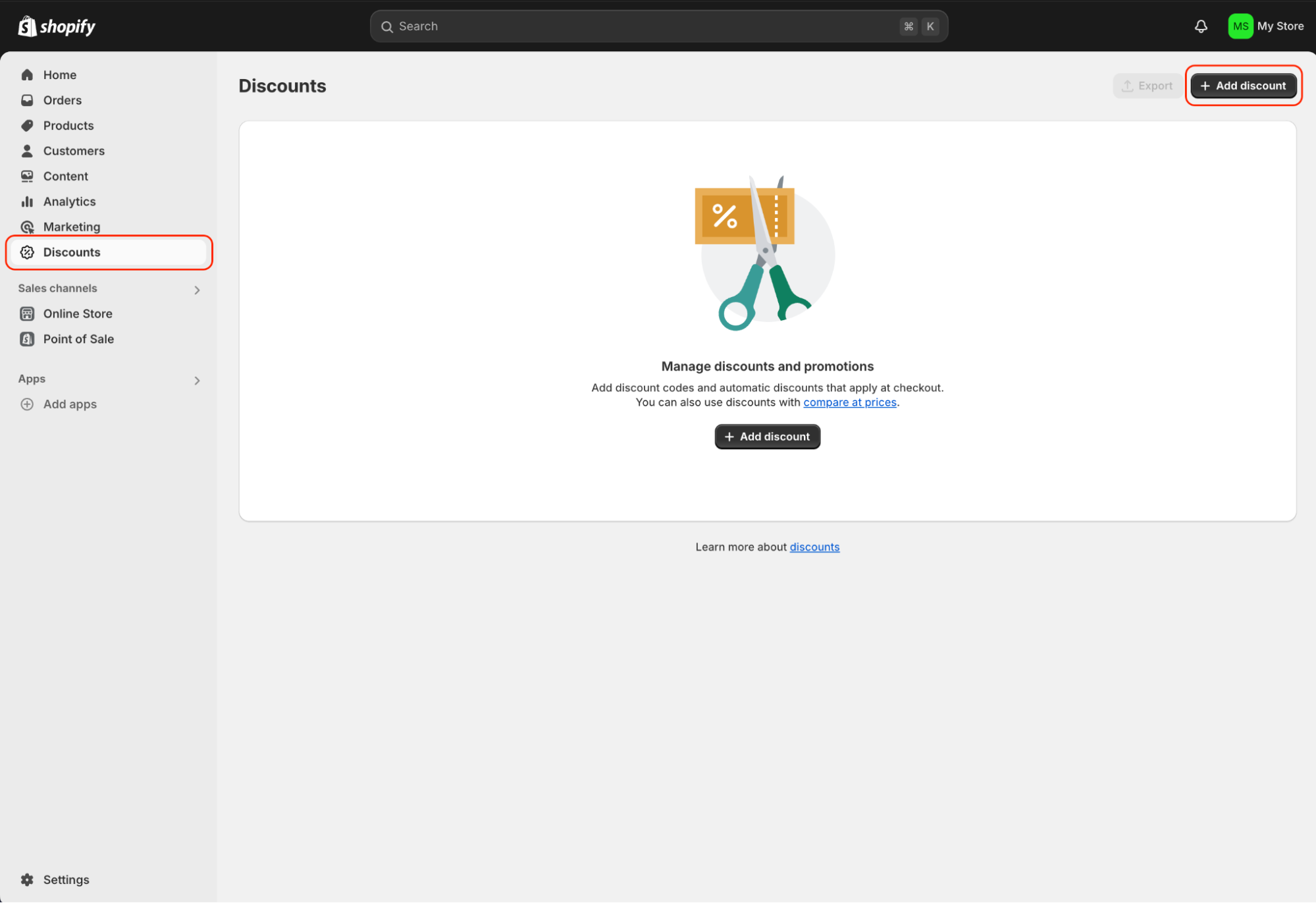 instrumentpanel for Shopify-rabatter