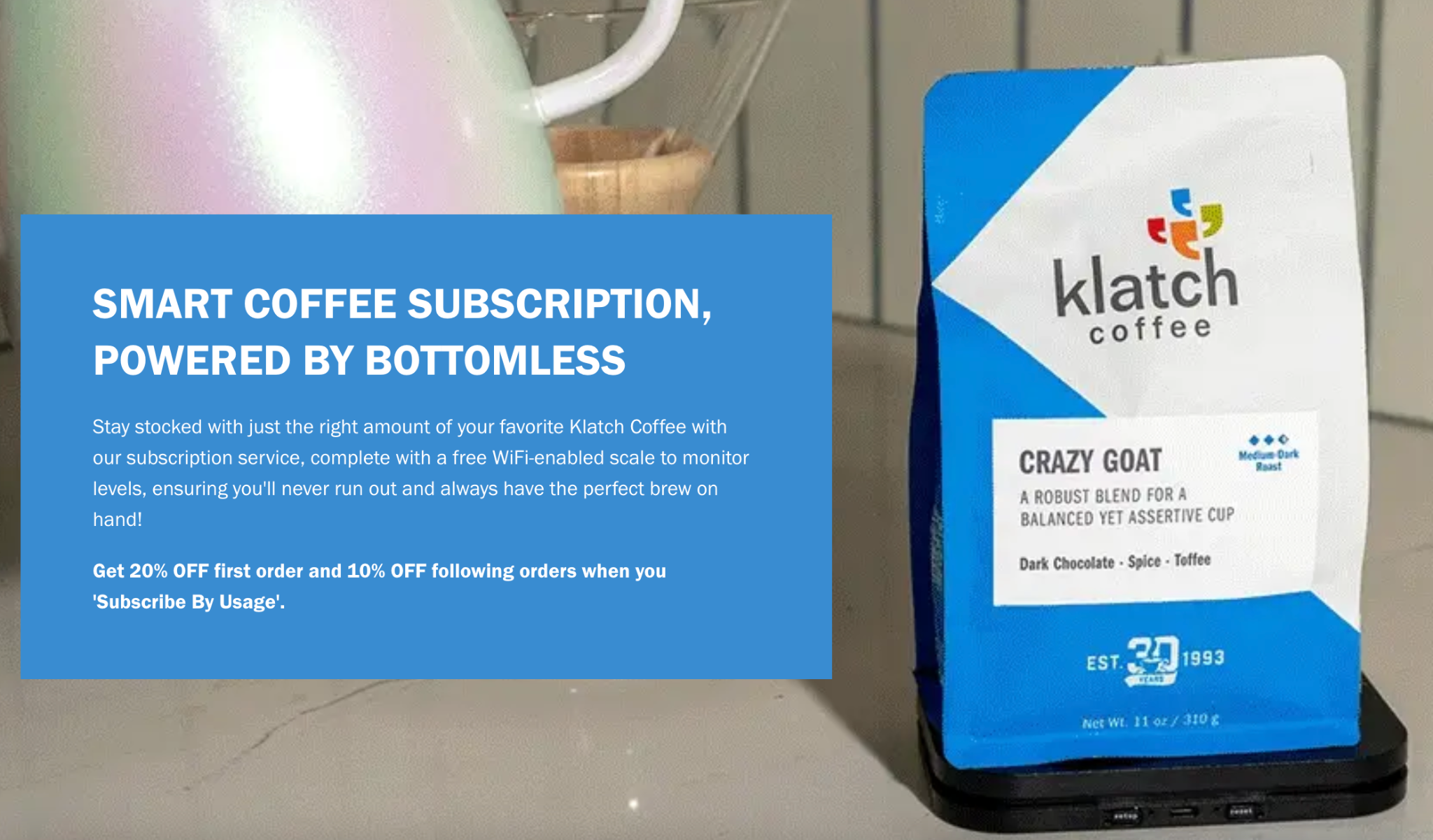 zrzut ekranu Klatch Coffee