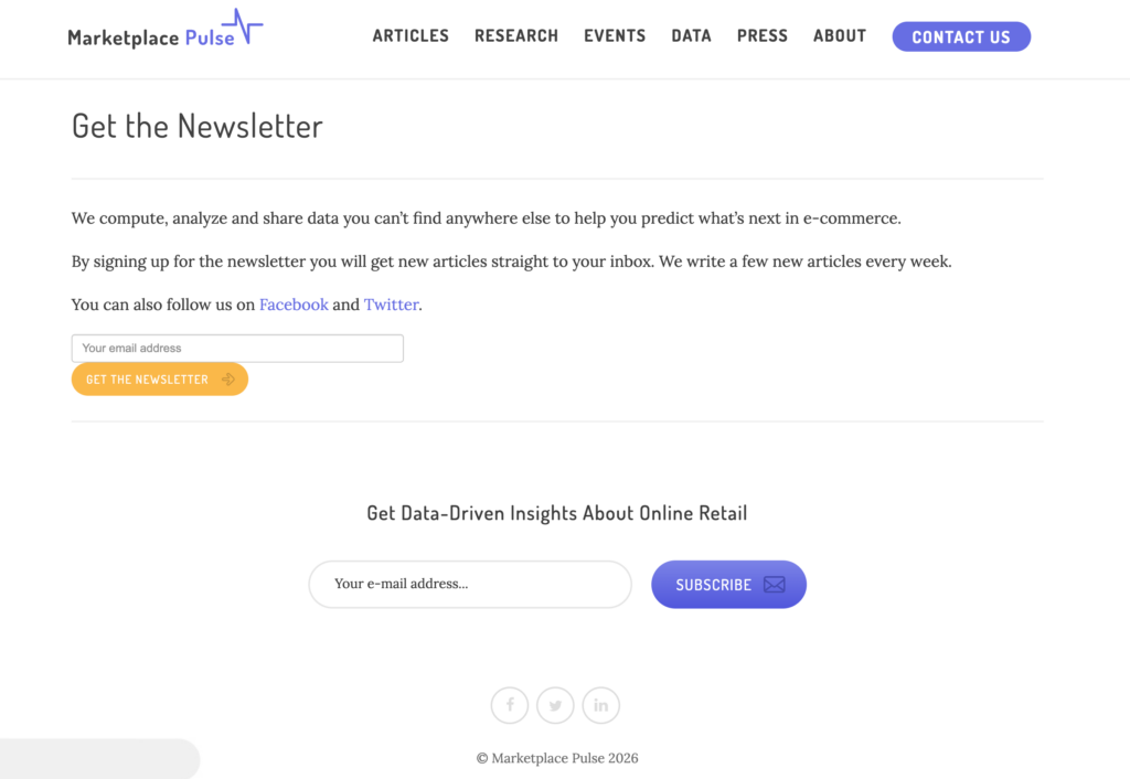 Marketplace Pulse-nyhedsbreve