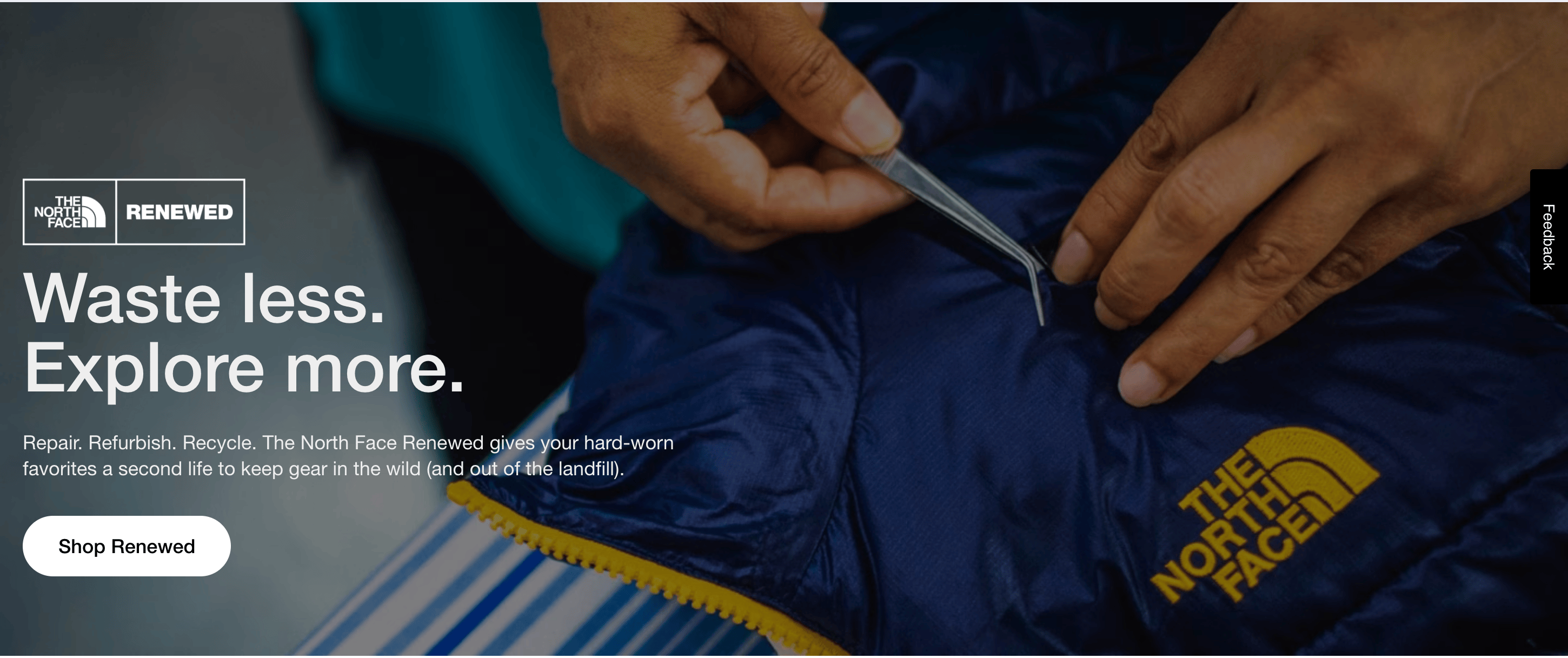 Marka The North Face Renewed i zrównoważony rozwój