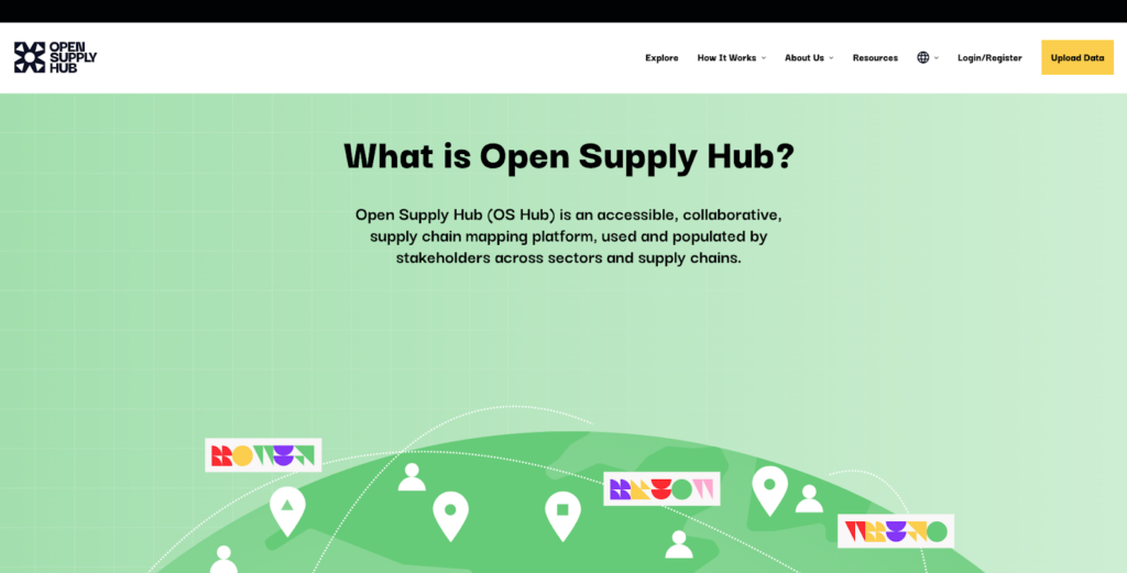 Skærmbillede af Open Supply Hub