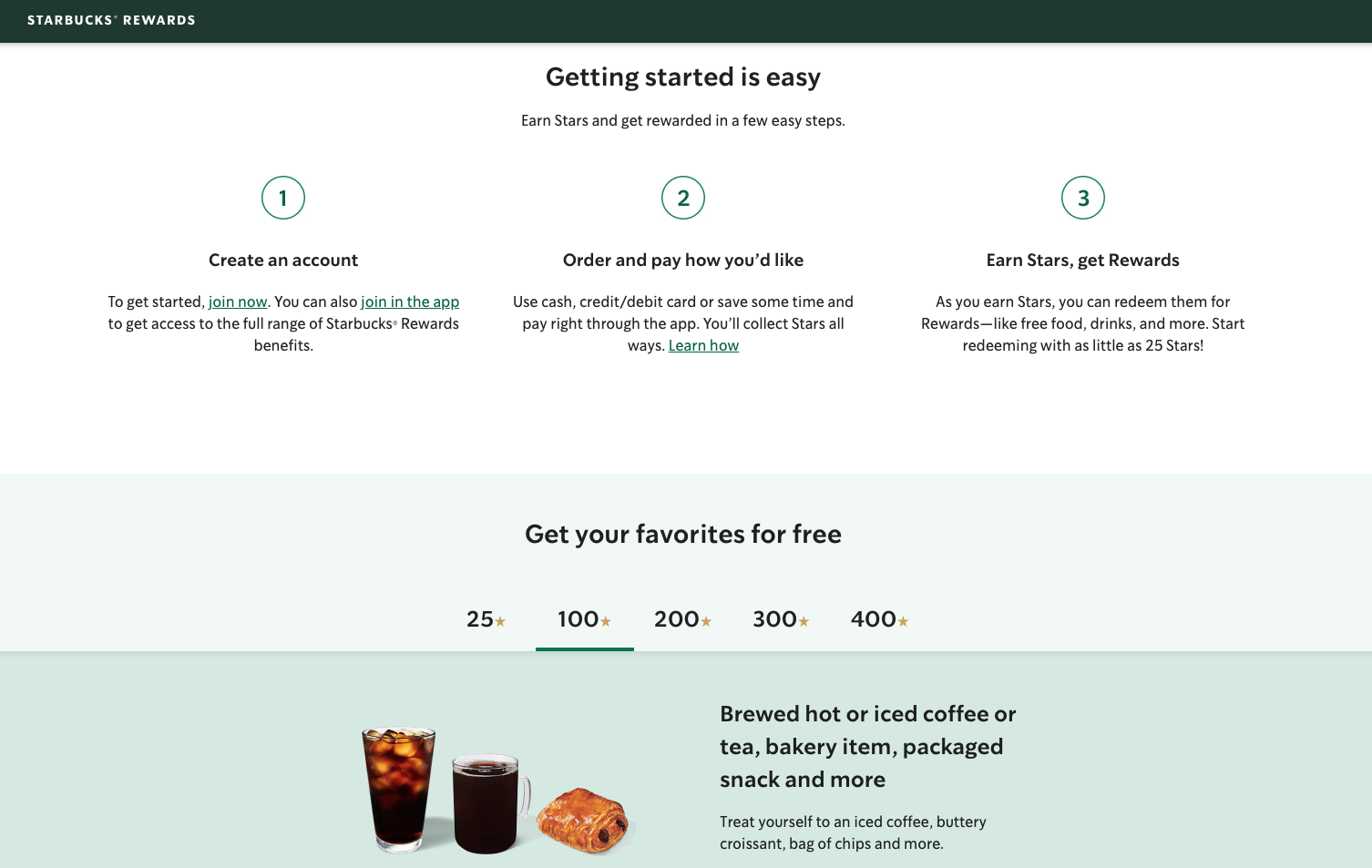 Starbucks-lojalitetsprogram for netthandel
