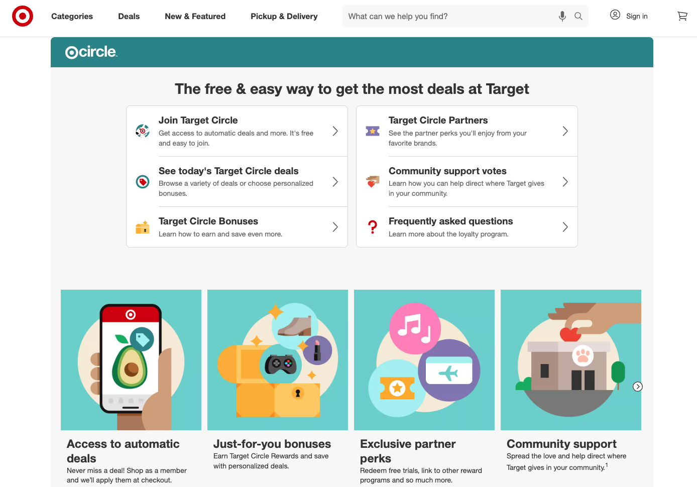 lojalitetsprogram for e-handel hos Target Circle