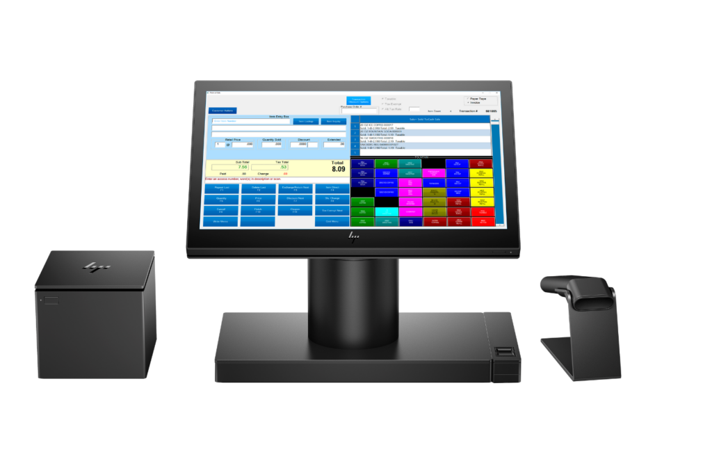HP Engage One Pro's alt-i-én-POS-system
