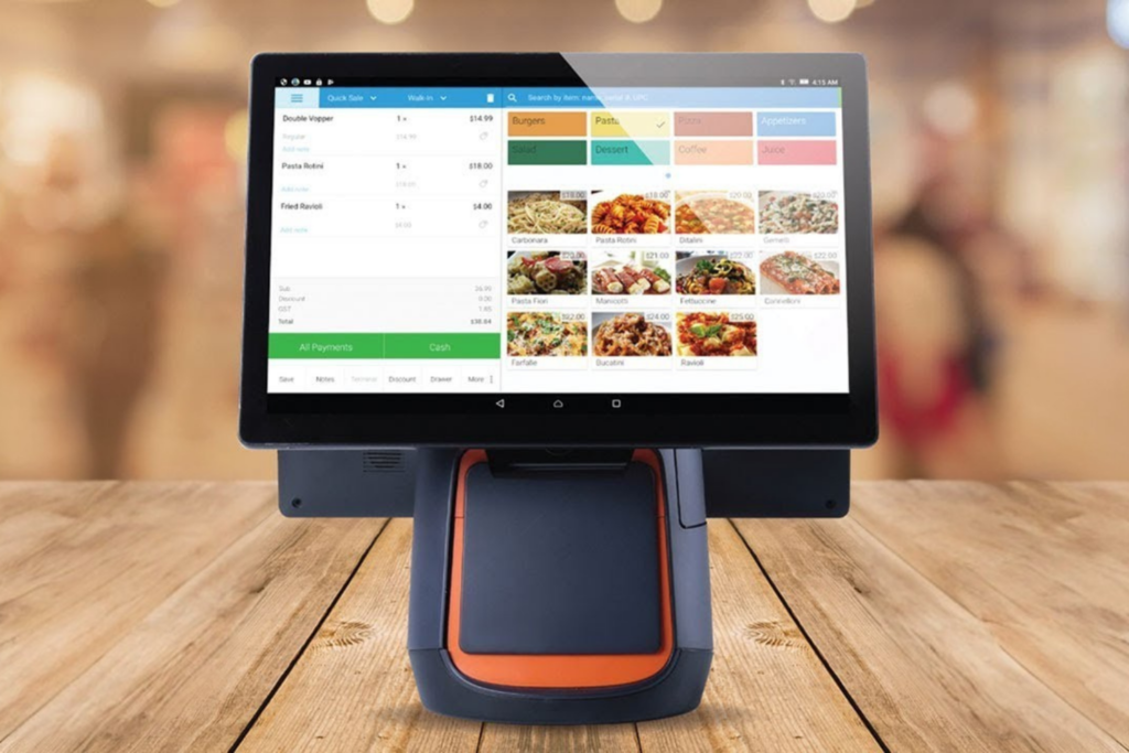eHoppers tabletbaserede POS-brugerflade